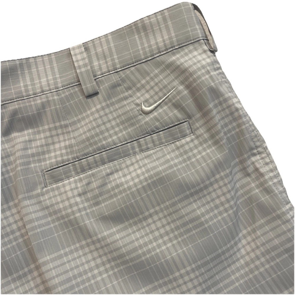 NWT Nike Golf Dri - Fit Nike Golf Pants 35 x 30 Gray/blue Plaid $85 Stays Cool